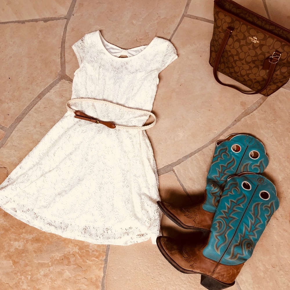 Cute white lace dress